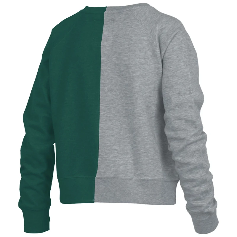 Pressbox Michigan State Spartans Half and Raglan Pullover Sweatshirt