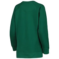 Pressbox Michigan State Spartans Steamboat Animal Print Raglan Pullover Sweatshirt