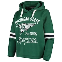 Pressbox Michigan State Spartans Super Pennant Pullover Hoodie