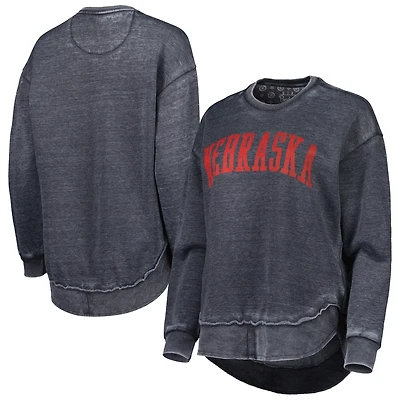 Pressbox Nebraska Huskers Vintage Wash Pullover Sweatshirt
