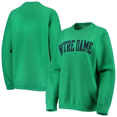 Pressbox Notre Dame Fighting Irish Comfy Cord Vintage Wash Basic Arch Pullover Sweatshirt