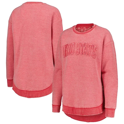 Pressbox Ohio State Buckeyes Ponchoville Pullover Sweatshirt