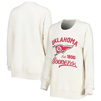 Pressbox Oklahoma Sooners Old Standard Pennant Knobi Raglan Pullover Sweatshirt