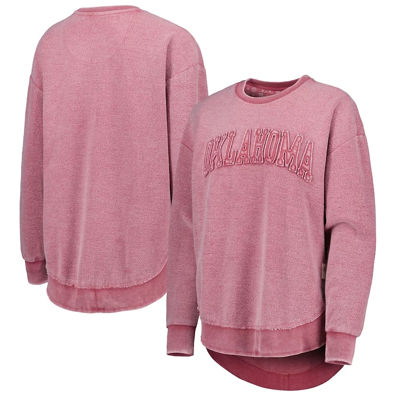 Pressbox Oklahoma Sooners Ponchoville Pullover Sweatshirt