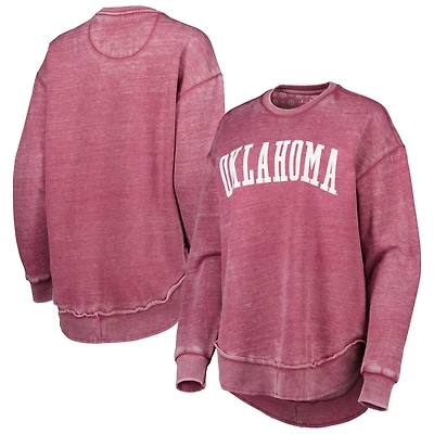 Pressbox Oklahoma Sooners Vintage Wash Pullover Sweatshirt