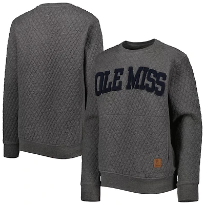 Pressbox Ole Miss Rebels Moose Quilted Pullover Sweatshirt