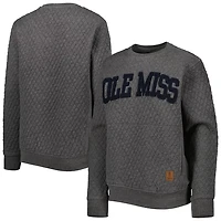 Pressbox Ole Miss Rebels Moose Quilted Pullover Sweatshirt