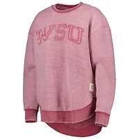 Pressbox Washington State Cougars Ponchoville Pullover Sweatshirt
