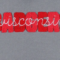 Pressbox Wisconsin Badgers Pinehurst Chenille Raglan Pullover Sweatshirt