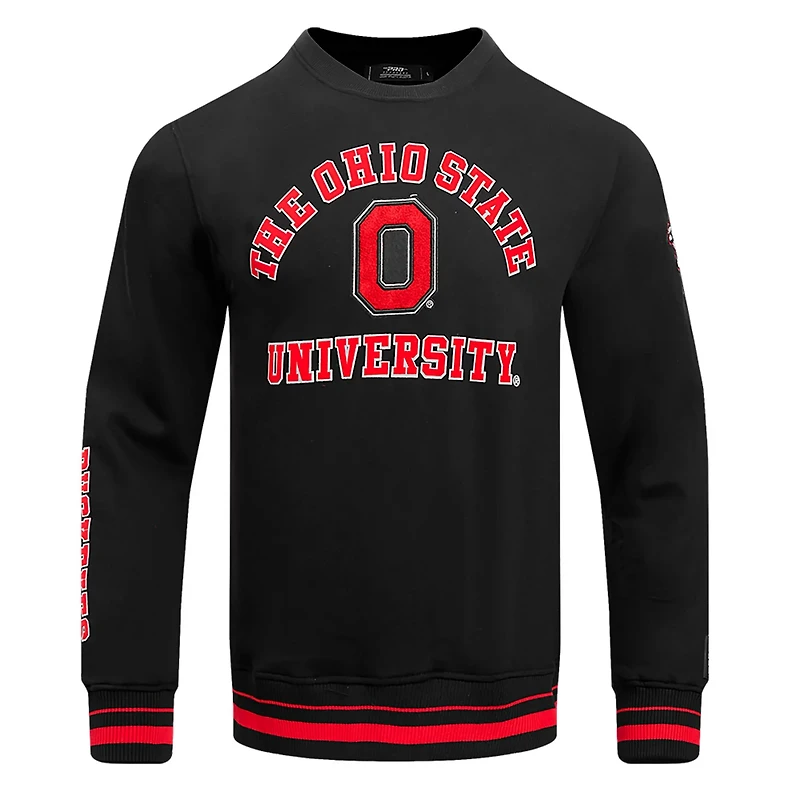 Pro Standard Ohio State Buckeyes Classic Stacked Logo Pullover Sweatshirt