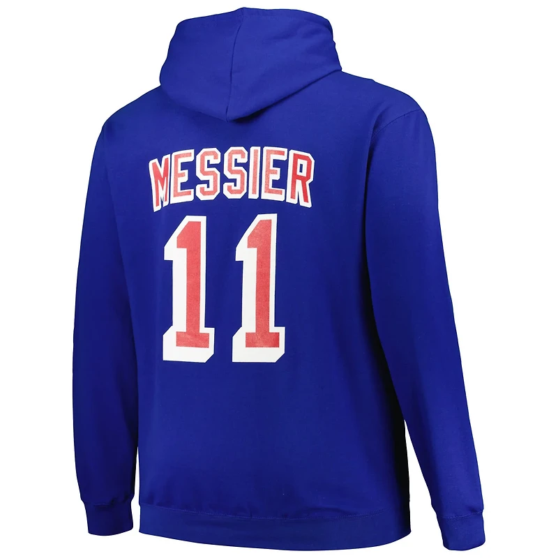 Profile Mark Messier New York Rangers Name Number Pullover Hoodie