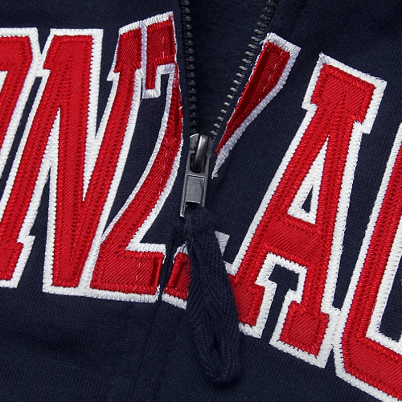Stadium Athletic Gonzaga Bulldogs Arched Name Full-Zip Hoodie