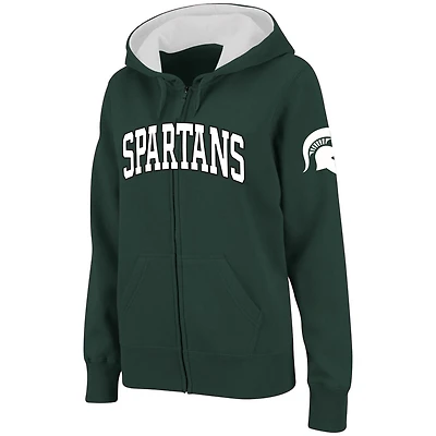 Stadium Athletic Michigan State Spartans Arched Name Full-Zip Hoodie