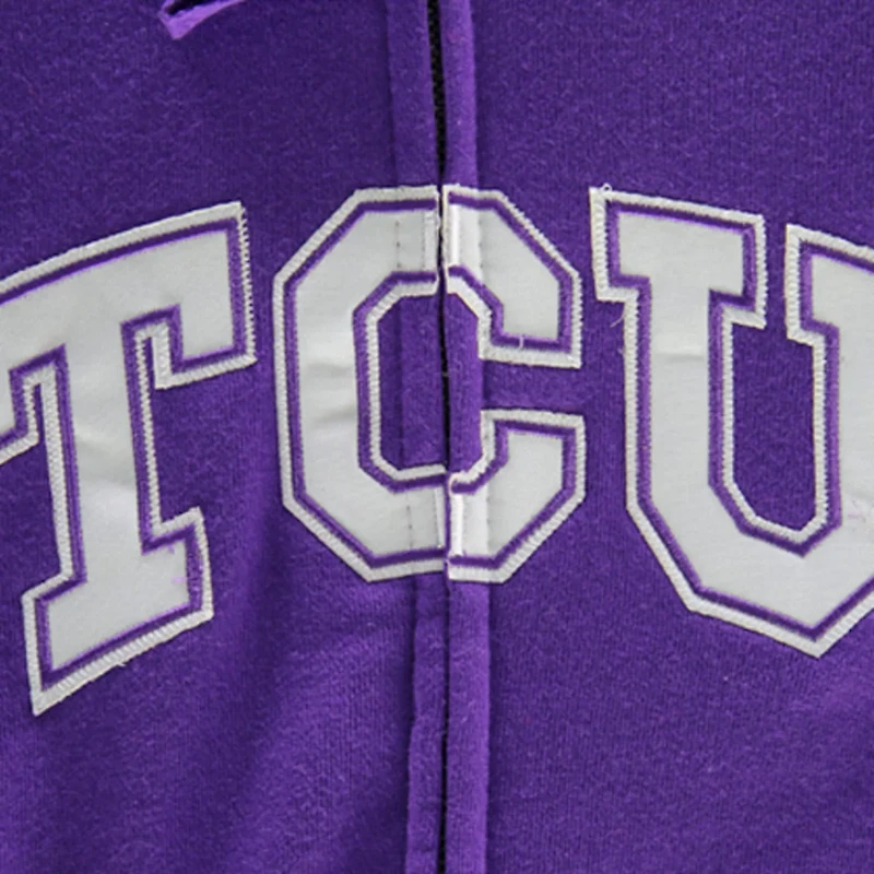 Stadium Athletic TCU Horned Frogs Arched Name Full-Zip Hoodie