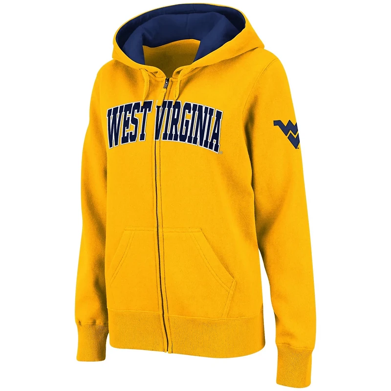 Stadium Athletic West Virginia Mountaineers Arched Name Full-Zip Hoodie
