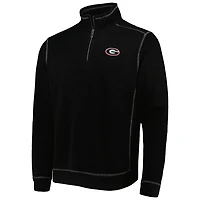 Tommy Bahama Georgia Bulldogs Big  Tall Tobago Bay Tri-Blend Quarter-Zip Sweatshirt