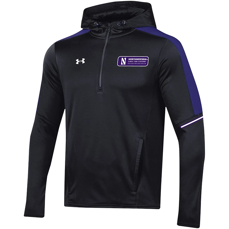 Under Armour Northwestern Wildcats 2023 Sideline Quarter-Zip Hoodie