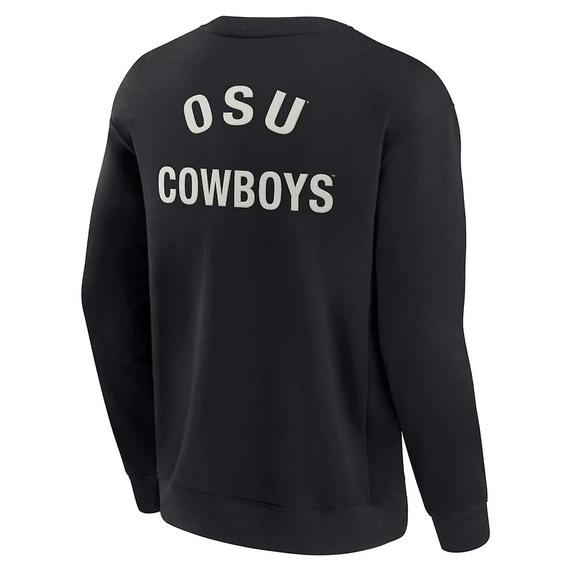 Unisex Fanatics Signature Oklahoma State Cowboys Super Soft Pullover Crew Sweatshirt