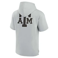 Unisex Fanatics Signature Texas AM Aggies Elements Super Soft Fleece Short Sleeve Pullover Hoodie