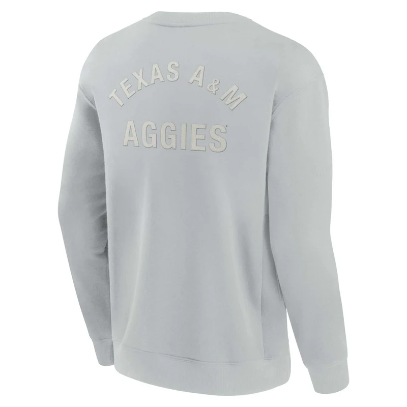 Unisex Fanatics Signature Texas AM Aggies Super Soft Pullover Crew Sweatshirt