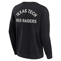Unisex Fanatics Signature Texas Tech Red Raiders Super Soft Pullover Crew Sweatshirt
