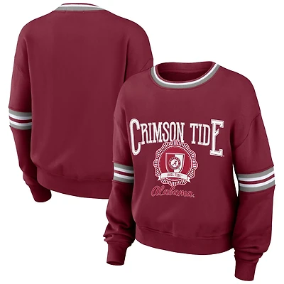 WEAR by Erin Andrews Alabama Tide Vintage Pullover Sweatshirt