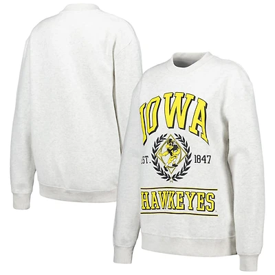 Women's Established Co Iowa Hawkeyes Logo Pullover Sweatshirt