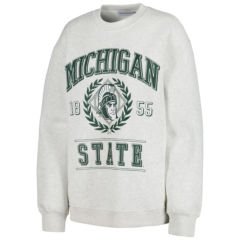 Women's Established Co Michigan State Spartans Logo Pullover Sweatshirt