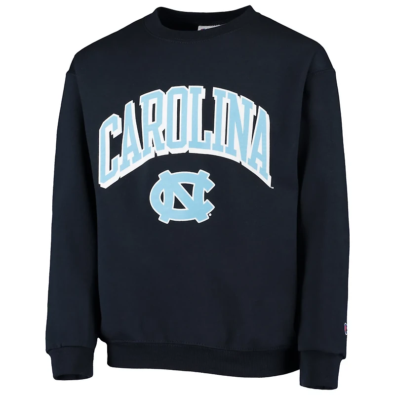 Youth Champion Heathered North Carolina Tar Heels Powerblend Fleece Sweatshirt