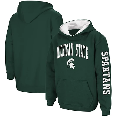 Youth Colosseum Michigan State Spartans 2-Hit Team Pullover Hoodie