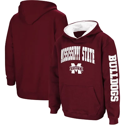 Youth Colosseum Mississippi State Bulldogs 2-Hit Team Pullover Hoodie
