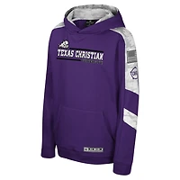 Youth Colosseum TCU Horned Frogs OHT Military Appreciation Cyclone Digital Camo Pullover Hoodie