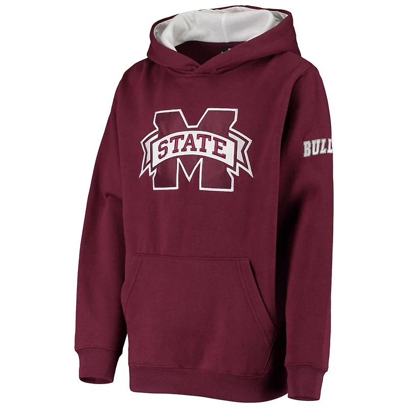 Youth Mississippi State Bulldogs Big Logo Pullover Hoodie