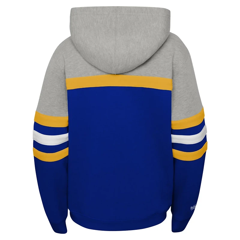 Youth Mitchell  Ness St Louis Blues Head Coach Pullover Hoodie