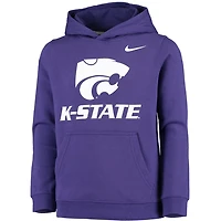 Youth Nike Kansas State Wildcats Stadium Club Fleece Pullover Hoodie