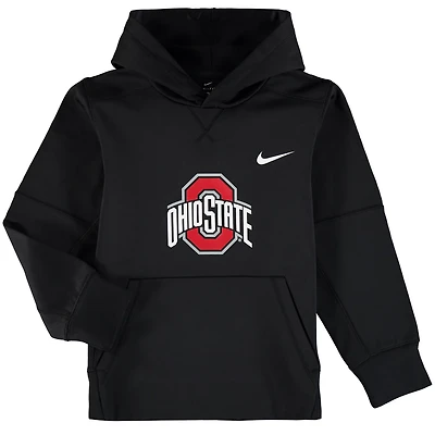 Youth Nike Ohio State Buckeyes Logo KO Pullover Performance Hoodie