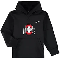 Youth Nike Ohio State Buckeyes Logo KO Pullover Performance Hoodie