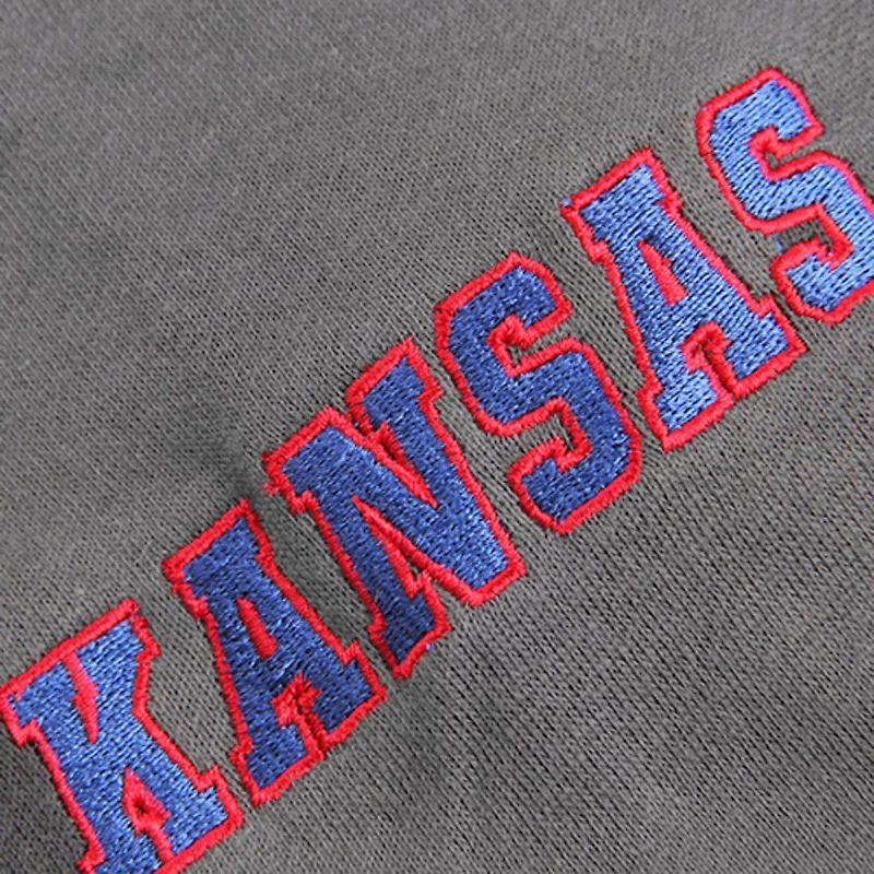Youth Stadium Athletic Kansas Jayhawks Big Logo Pullover Hoodie