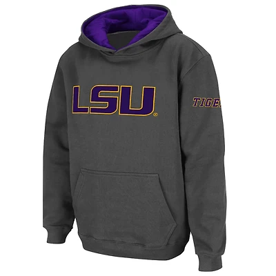 Youth Stadium Athletic LSU Tigers Big Logo Pullover Hoodie