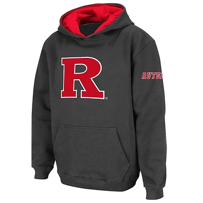 Youth Stadium Athletic Rutgers Scarlet Knights Big Logo Pullover Hoodie