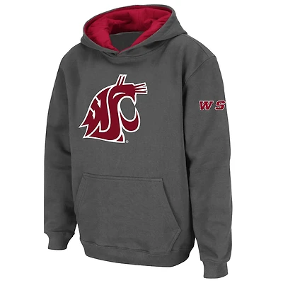 Youth Stadium Athletic Washington State Cougars Big Logo Pullover Hoodie
