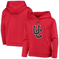 Youth Under Armour Cincinnati Bearcats Fleece 2-Hit Pullover Hoodie