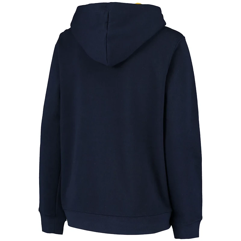 Youth West Virginia Mountaineers Applique Arch  Logo Full-Zip Hoodie