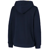 Youth West Virginia Mountaineers Applique Arch  Logo Full-Zip Hoodie