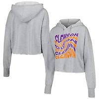ZooZatz Clemson Tigers Swirl Cropped Pullover Hoodie