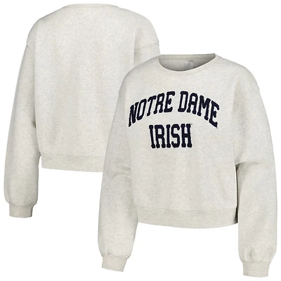 ZooZatz Notre Dame Fighting Irish Core Chenille Cropped Pullover Sweatshirt