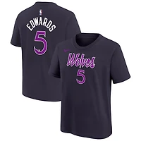 Youth Nike Anthony Edwards Minnesota Timberwolves 2025 26 City Edition Name  Number T-Shirt