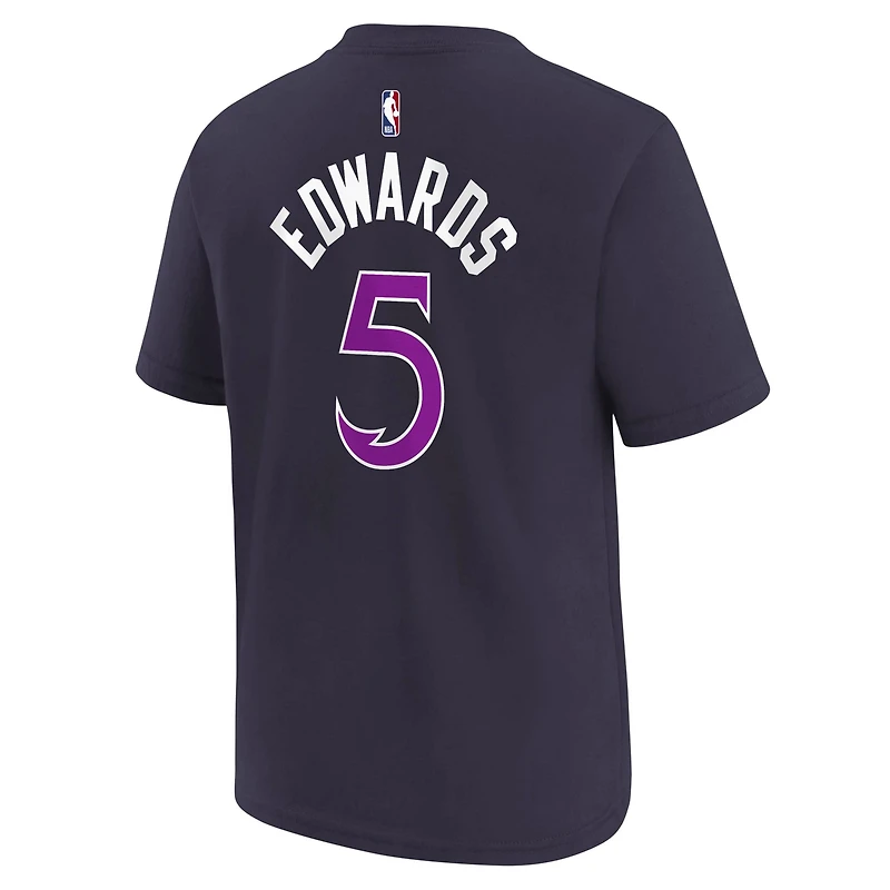 Youth Nike Anthony Edwards Minnesota Timberwolves 2025 26 City Edition Name  Number T-Shirt