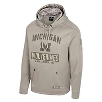 Colosseum Michigan Wolverines Big  Tall Operation Hat Trick Battalion Hoodie Sweatshirt