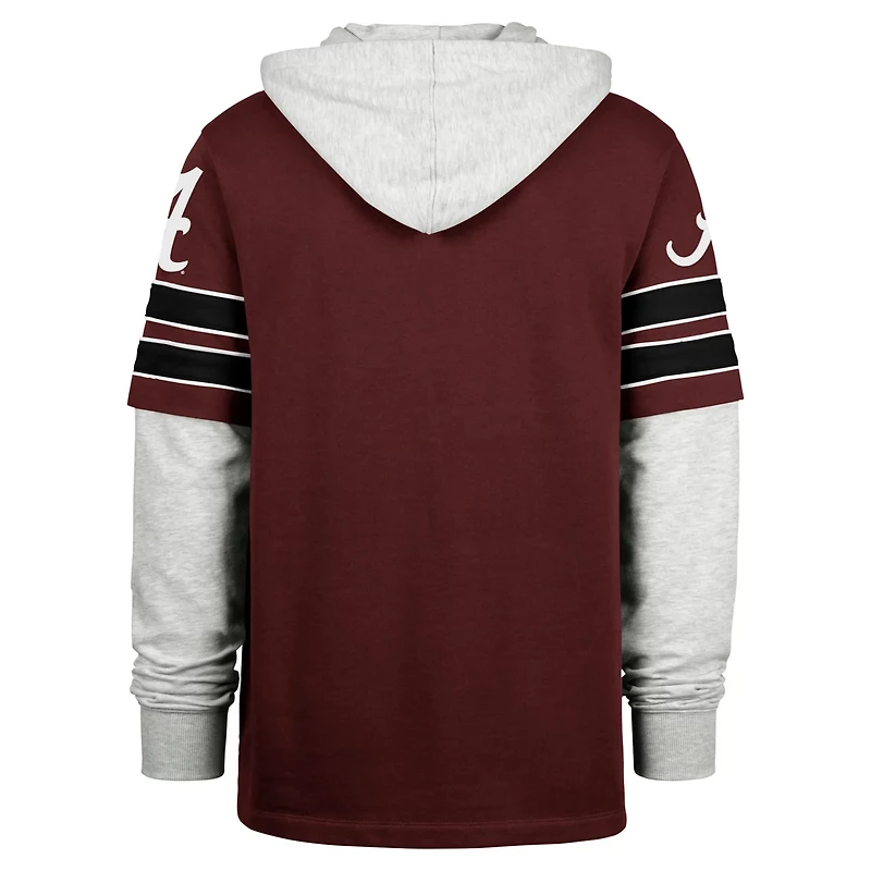'47 Alabama Tide Big  Tall Blitz Lacer Pullover Hoodie